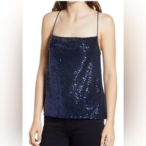Chelsea28 Navy Sequin Camisole - XL - Brand New
